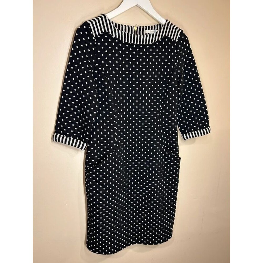 Boden Women's 6R Quilted Polka Dot Dress Formal Party Event